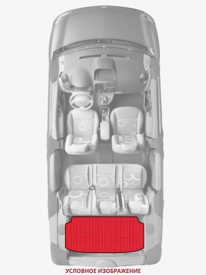 ЭВА коврики «Queen Lux» багажник для Daihatsu Mira (L200, L210, L220)